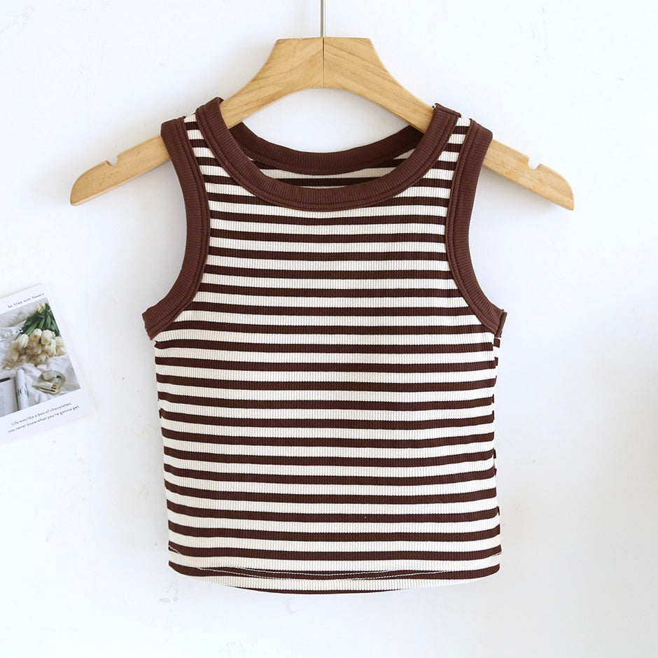 Kyla Striped Padded Tank Top